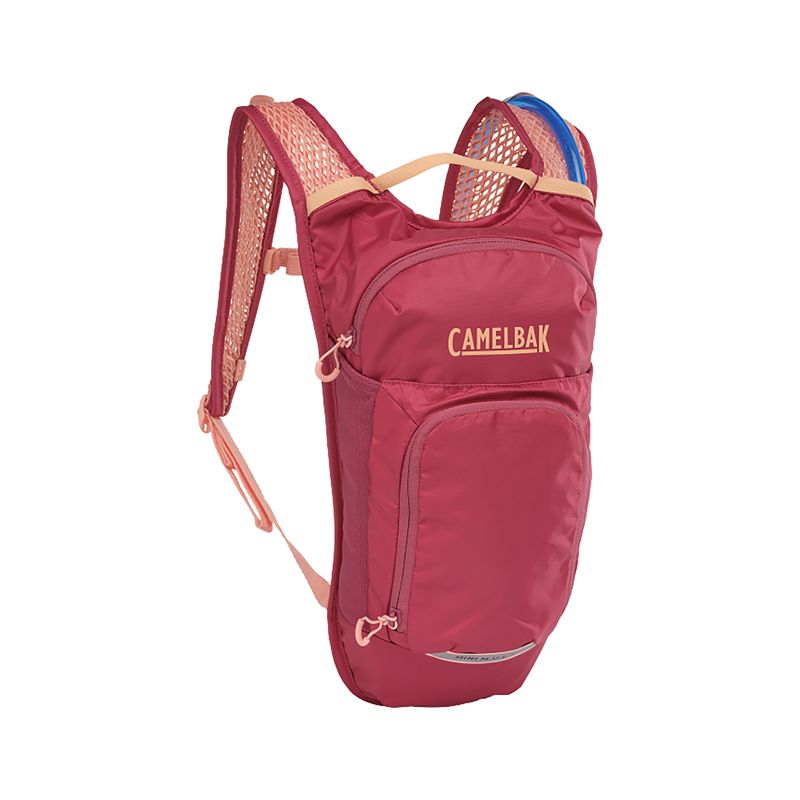Balfes Bikes Camelbak Kids' Mini M.U.L.E. 5L Hydration Pack with Crux 1.5L Reservoir in Berry | Free postage over £30, £10 off first order, price match & 0% finance.