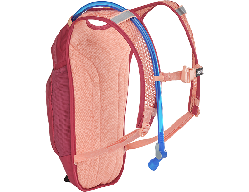Camelbak Kids' Mini M.U.L.E. 5L Hydration Pack with Crux 1.5L Reservoir in Berry-1