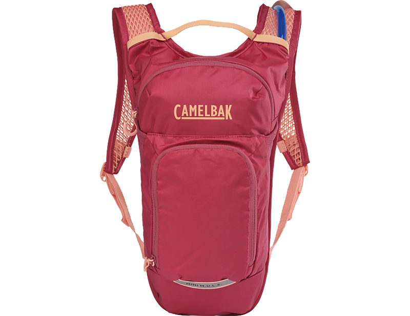 Camelbak Kids' Mini M.U.L.E. 5L Hydration Pack with Crux 1.5L Reservoir in Berry-2