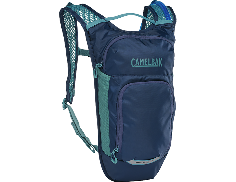 Camelbak Kids' Mini M.U.L.E. 5L Hydration Pack with Crux 1.5L Reservoir in Deep Sea