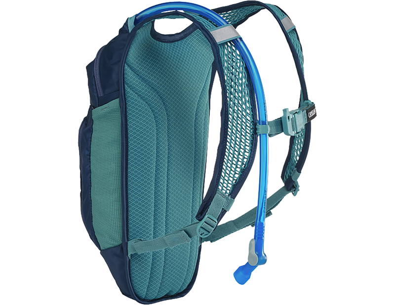 Camelbak Kids' Mini M.U.L.E. 5L Hydration Pack with Crux 1.5L Reservoir in Deep Sea-1