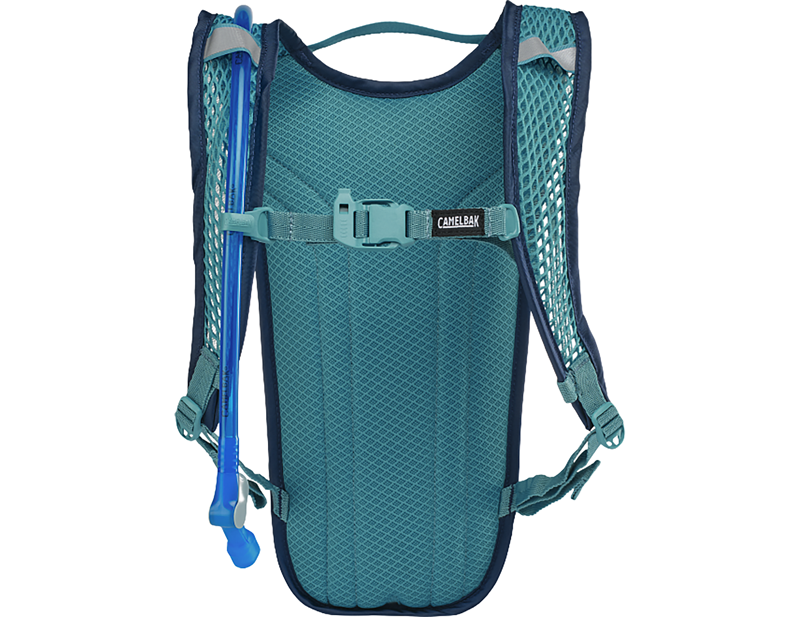 Camelbak Kids' Mini M.U.L.E. 5L Hydration Pack with Crux 1.5L Reservoir in Deep Sea-3