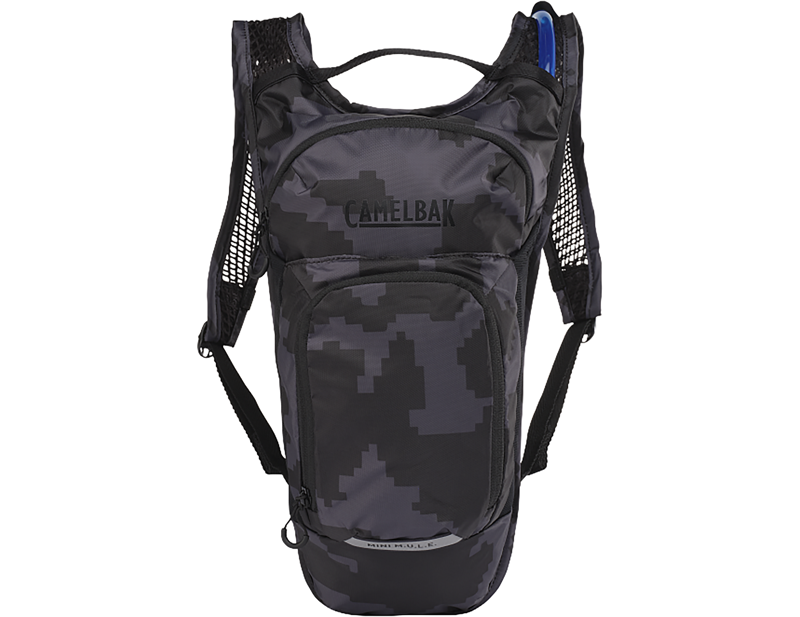 Camelbak Kids' Mini M.U.L.E. 5L Hydration Pack with Crux 1.5L Reservoir in Black Camo-2