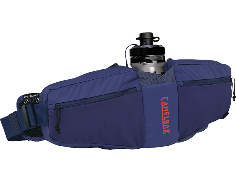 Camelbak Podium Flow 4 Hydration Belt with 21oz Podium Dirt Series Bottle in Deep Sea