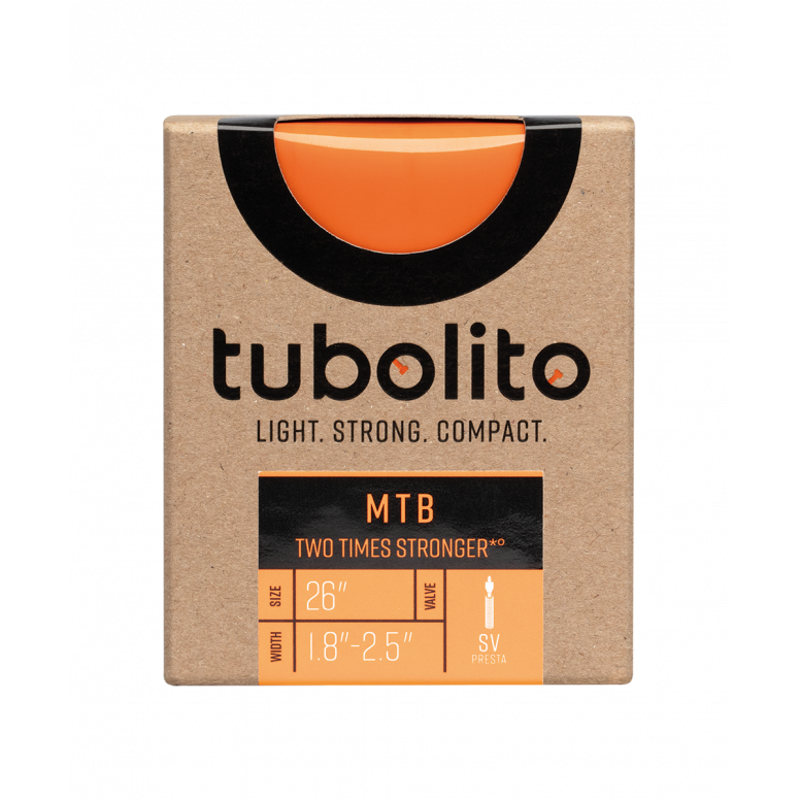 Tubolito Tubo MTB Presta Inner Tube in Orange 26 x 1.80-2.40-1