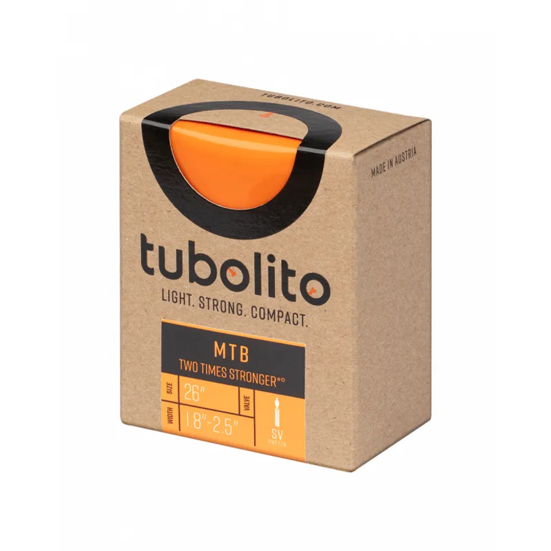 Tubolito Tubo MTB Presta Inner Tube in Orange 26 x 1.80-2.40