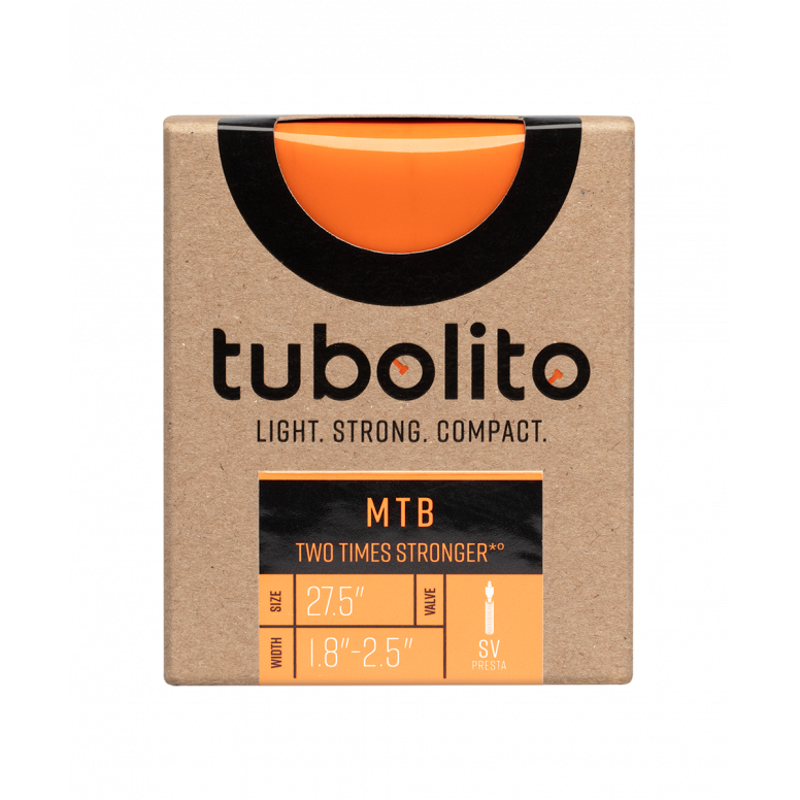 Tubolito Tubo MTB Presta Inner Tube in Orange 27.5 x 1.80-2.40-1