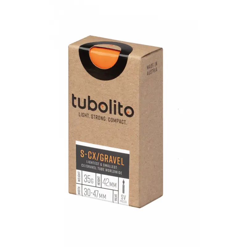 Balfes Bikes Tubolito S-Tubo CX/Gravel Inner Tube in Orange 700x30-47c | Free postage over £30, £10 off first order, price match & 0% finance.
