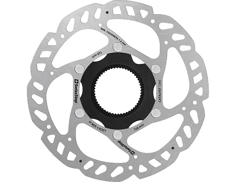 Swissstop Catalyst One Centrelock Disc Rotor 140mm in Silver