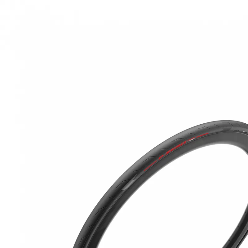 Pirelli P Zero Race TT 700x26-28c Tyre in Black/Red-4