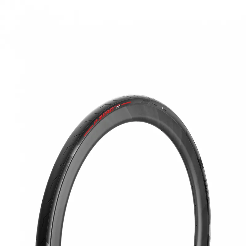 Pirelli P Zero Race TT 700x26-28c Tyre in Black/Red-1