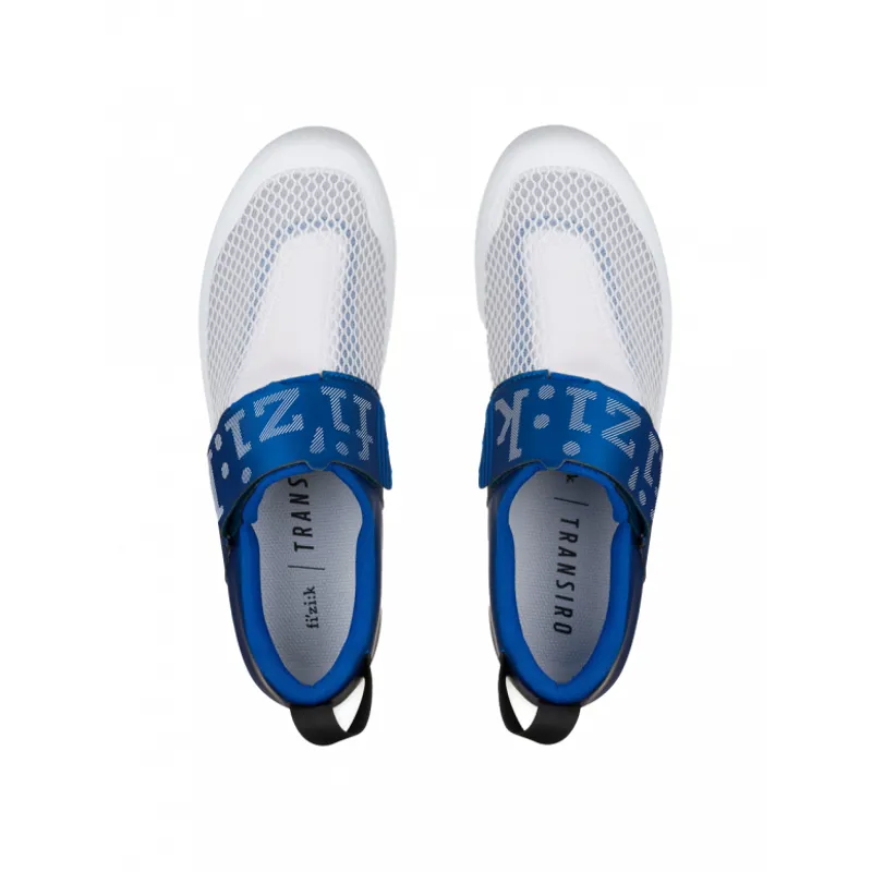 Fizik Transiro Hydra Triathlon Shoes in White/Blue-3