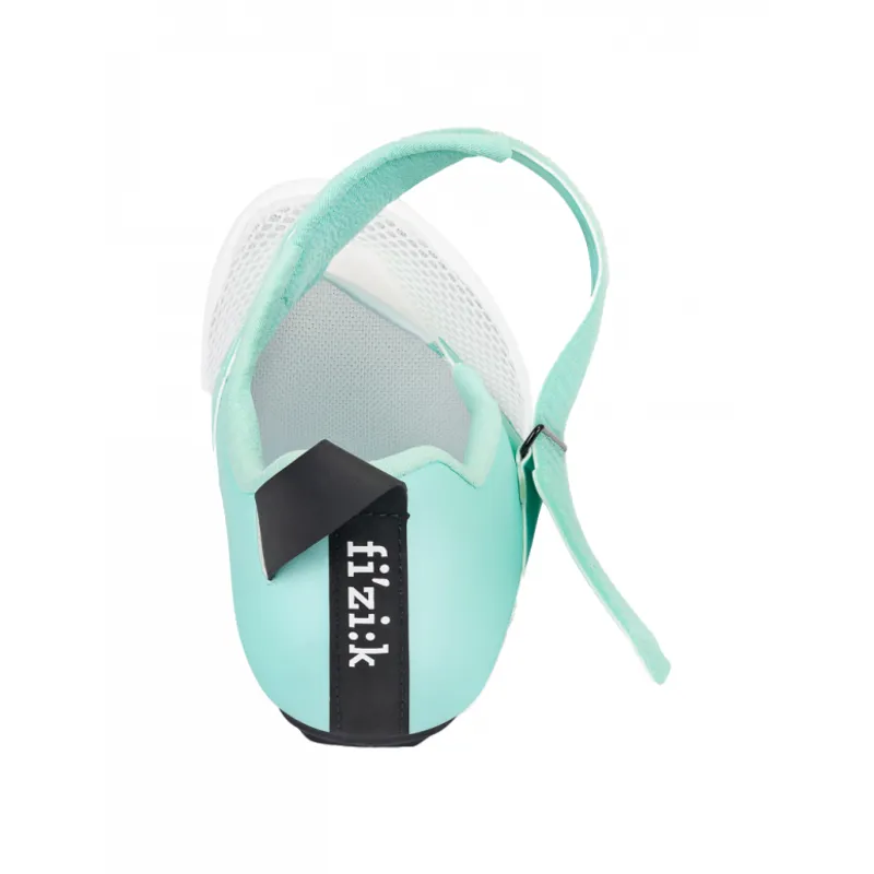Fizik Transiro Hydra Triathlon Shoes in White/Aquamarine-2