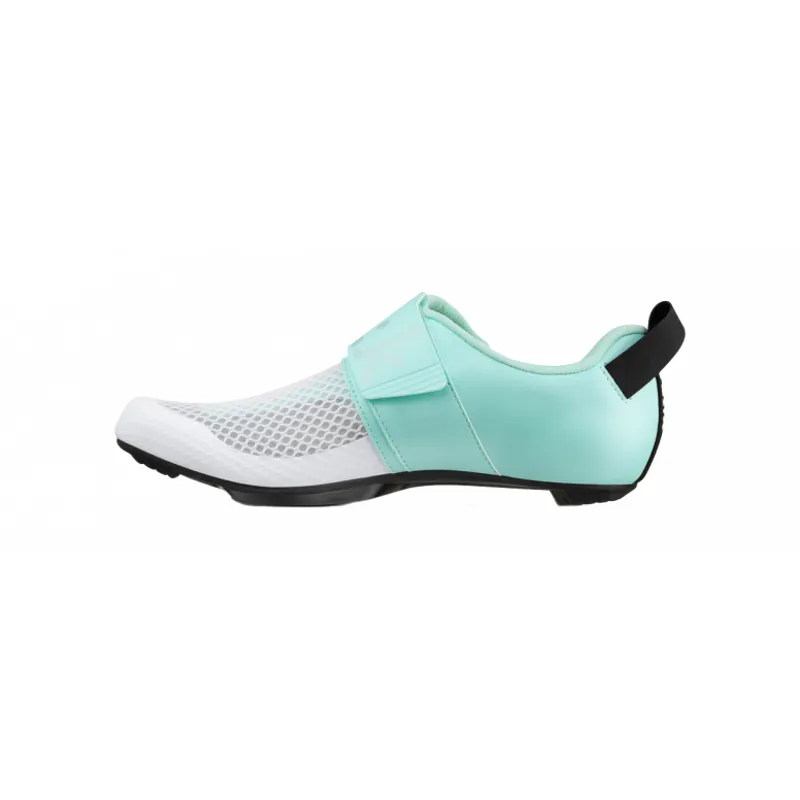 Fizik Transiro Hydra Triathlon Shoes in White/Aquamarine-1