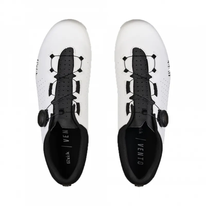 Fizik Vento Omna Road Shoes in White/Black-6