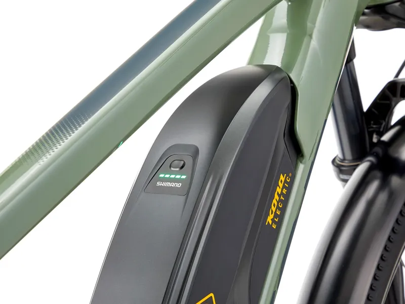 Kona El Kahuna SUV Electric Mountain Bike 2025 in Gloss Landrover Green w/ Matte Black Forest and Indicat-3