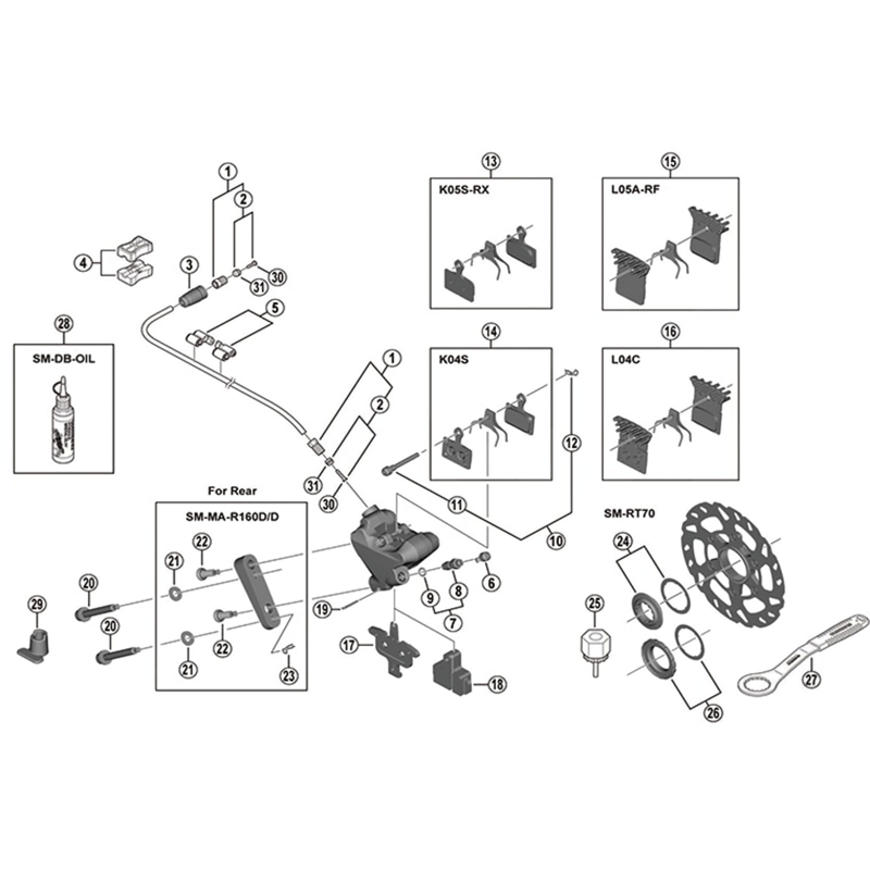 Balfes Bikes Shimano BR-RS505 bleeding spacer | Free postage over £30, £10 off first order, price match & 0% finance.