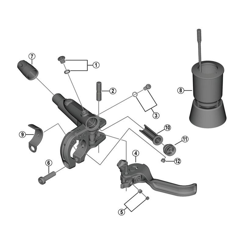 Balfes Bikes Shimano BL-M785 B stroke adjust screw and shim 0.3mm | Free postage over £30, £10 off first order, price match & 0% finance.
