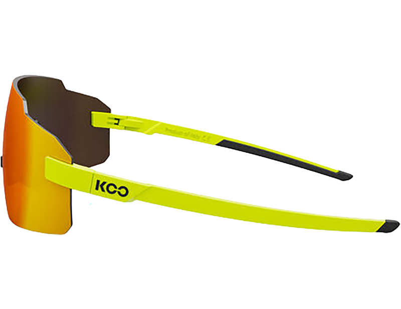 Koo Supernova Sunglasses in Yellow Fluo/Red Mirror-2