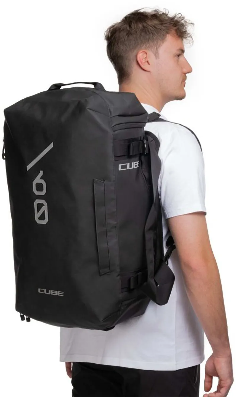 Cube Duffle Bag 60L in Black-3