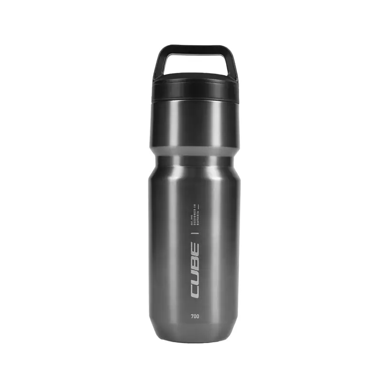Balfes Bikes Cube arc 700 Stainless Steel Bottle in Brushed Grey | Free postage over £30, £10 off first order, price match & 0% finance.