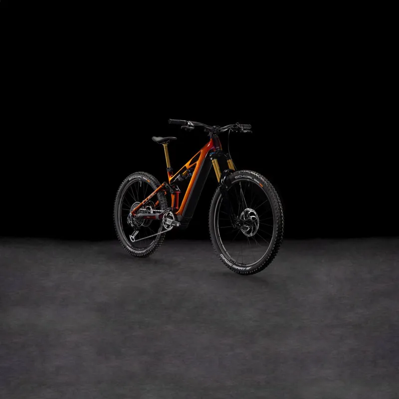 Cube Stereo Hybrid ONE77 HPC SLT 800Wh Electric Full Suspension MTB 2025 in Solareclipse/Bronze-9