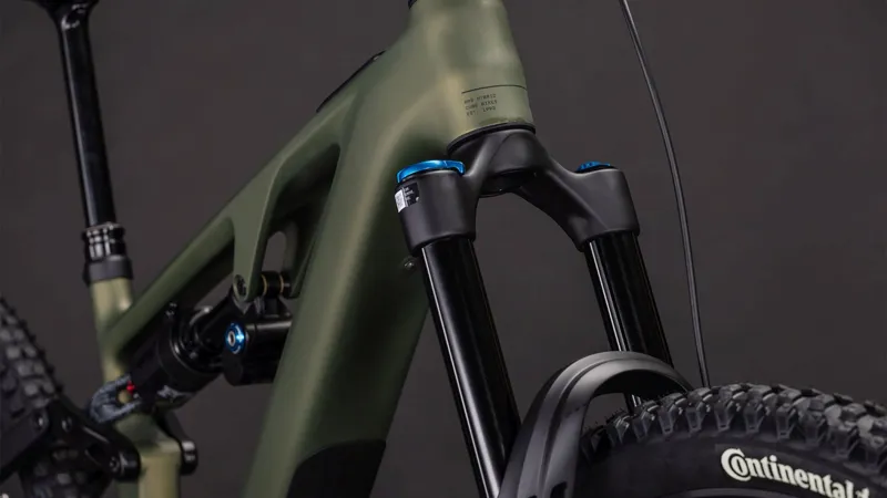 Cube Ams Hybrid one77 c:62 Tm 600x Electric Full Suspension Mountain Bike 2026 in Reedgreen/Matrix-7