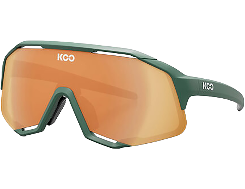 Balfes Bikes Koo Demos Sunglasses in Green Matt/Orange Mirror | Free postage over £30, £10 off first order, price match & 0% finance.