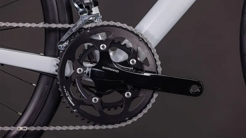 Cube Attain Race Road Bike 2026 in Foggrey/Shift-4