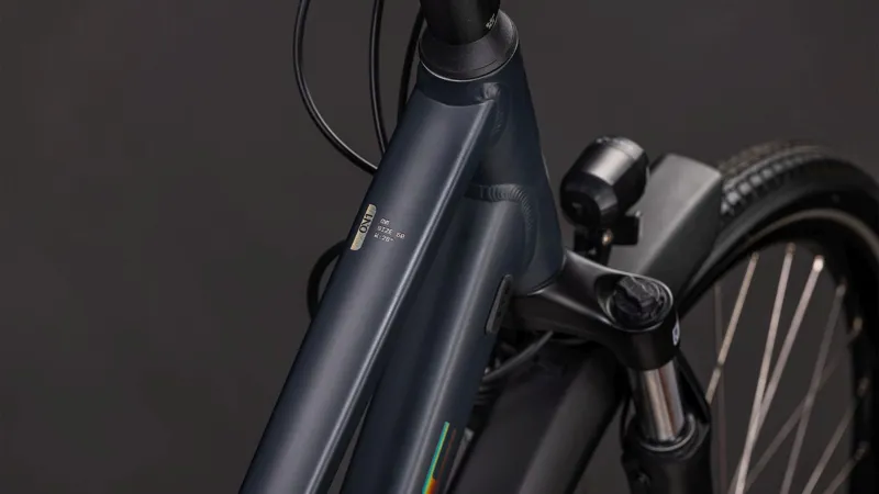 Cube Touring One Trapeze Hybrid Bike 2026 in Night/Chrome-1