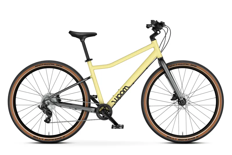 Woom Explore 6 Kids 26 inch Bike 2027 in mellow yellow