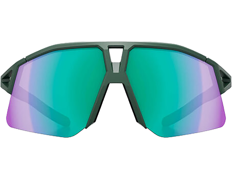 Koo Hype Sunglasses in Forest Green Matt/Green Mirror-1