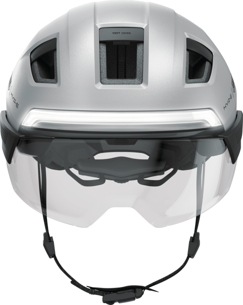 Abus HYP-E BL.ACE Helmet in Gleam Silver-2