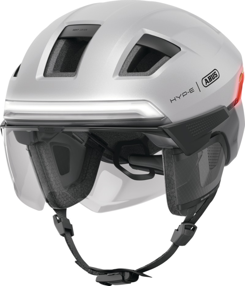 Abus HYP-E BL.ACE Helmet in Gleam Silver-1