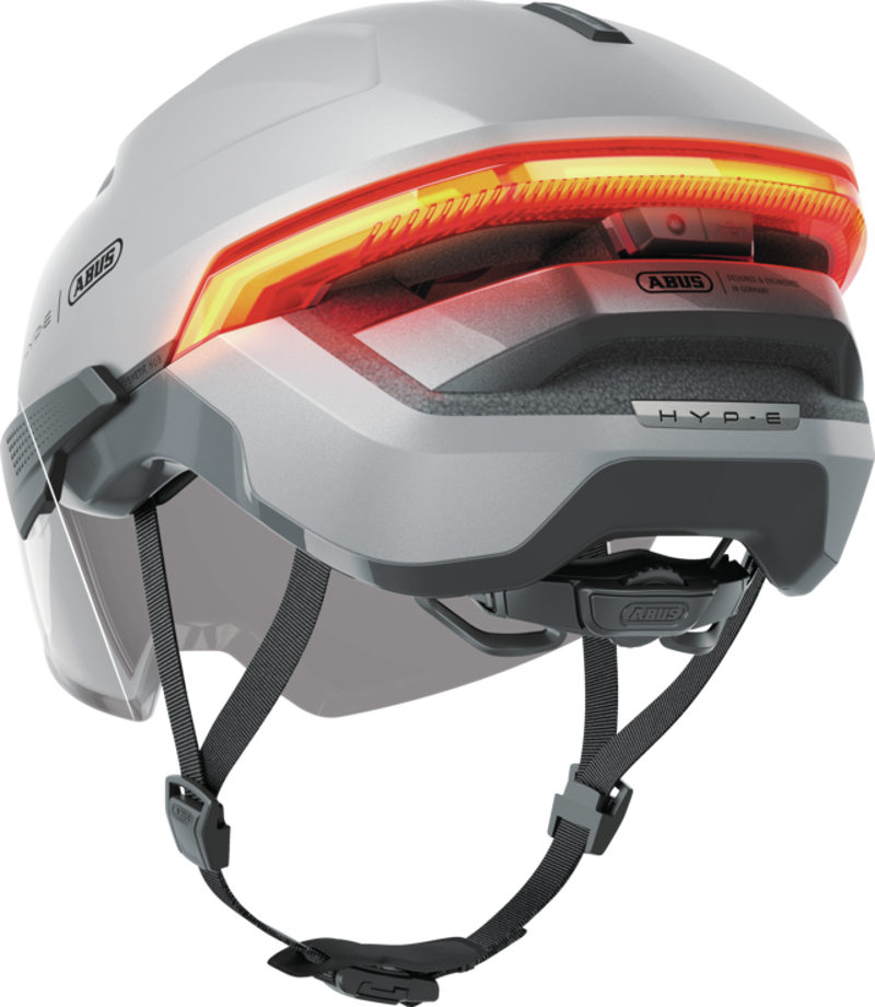 Abus HYP-E BL.ACE Helmet in Gleam Silver-3