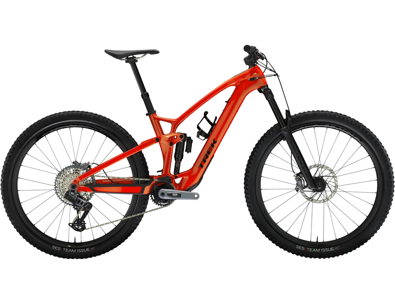 Trek Fuel EXe 9.8 GX AXS Full Suspension Electric Mountain Bike 2025 in Lava Red