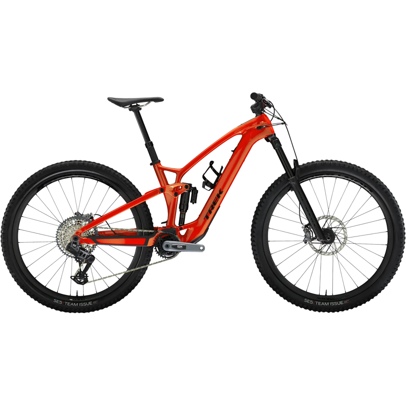 Balfes Bikes Trek Fuel EXe 9.8 GX AXS Full Suspension Electric Mountain Bike 2025 in Lava Red | Free postage over £30, £10 off first order, price match & 0% finance.