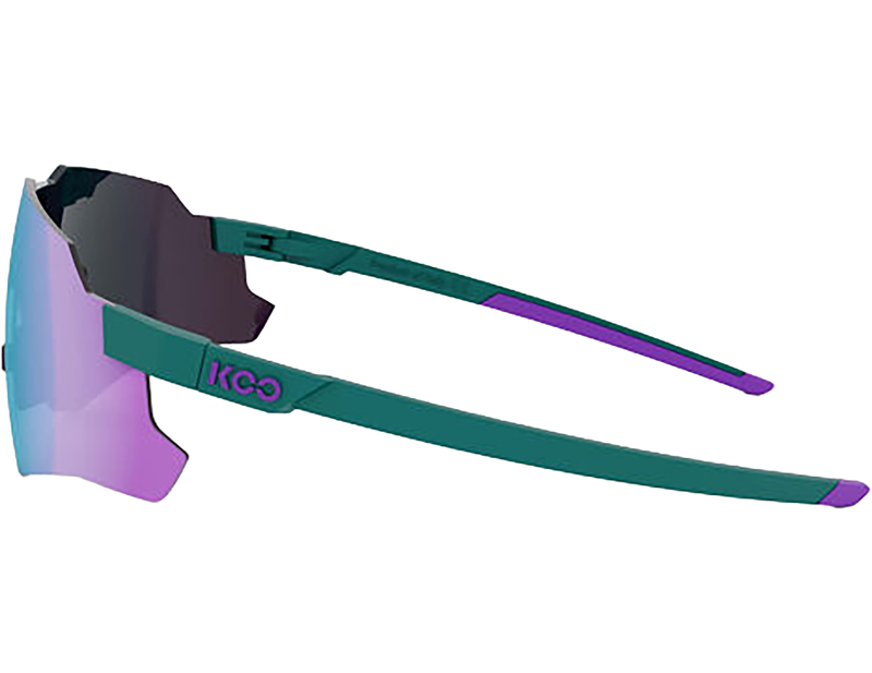 Koo Nebula Sunglasses in Teal Matt/Dark Turquoise Mirror-2