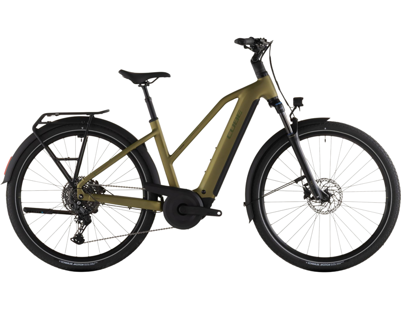 Balfes Bikes Cube Touring Hybrid Pro 800 Trapeze Electric Hybrid Bike 2026 in Goldenlime/Black | Free postage over £30, £10 off first order, price match & 0% finance.