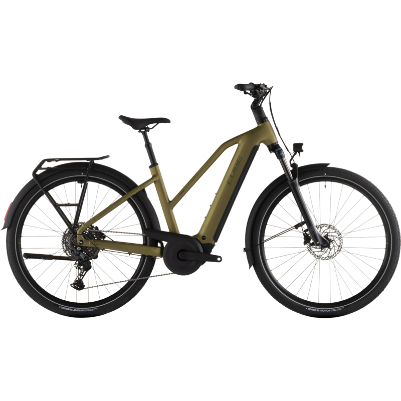 Balfes Bikes Cube Touring Hybrid Pro 800 Trapeze Electric Hybrid Bike 2026 in Goldenlime/Black | Free postage over £30, £10 off first order, price match & 0% finance.