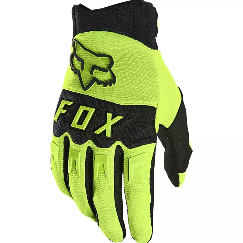 Fox Racing Dirtpaw Full Finger Gloves in Yellow