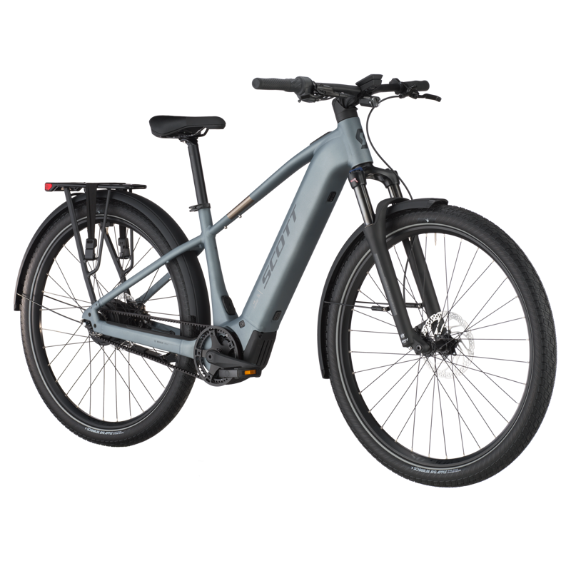 Scott Sub 10 Belt Electric City Bike 2025 in Hematite Blue-1