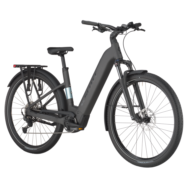 Scott Bike Sub 30 Wave Electric Hybrid Bike 2025 in Midnight Grey-1