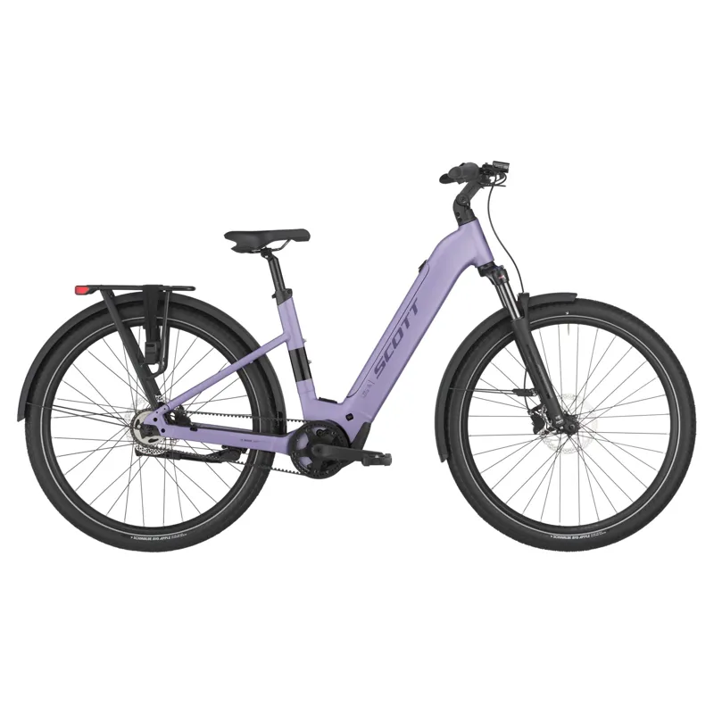Balfes Bikes Scott Sub 20 Belt Wave Electric Hybrid Bike 2025 In Lilac Purple | Free postage over £30, £10 off first order, price match & 0% finance.