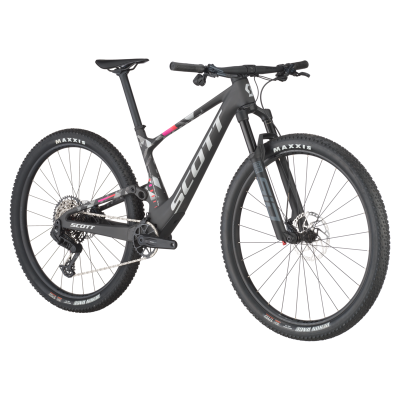 Scott Spark RC Team Full Suspension Mountain Bike 2025 in Carbon Black-1