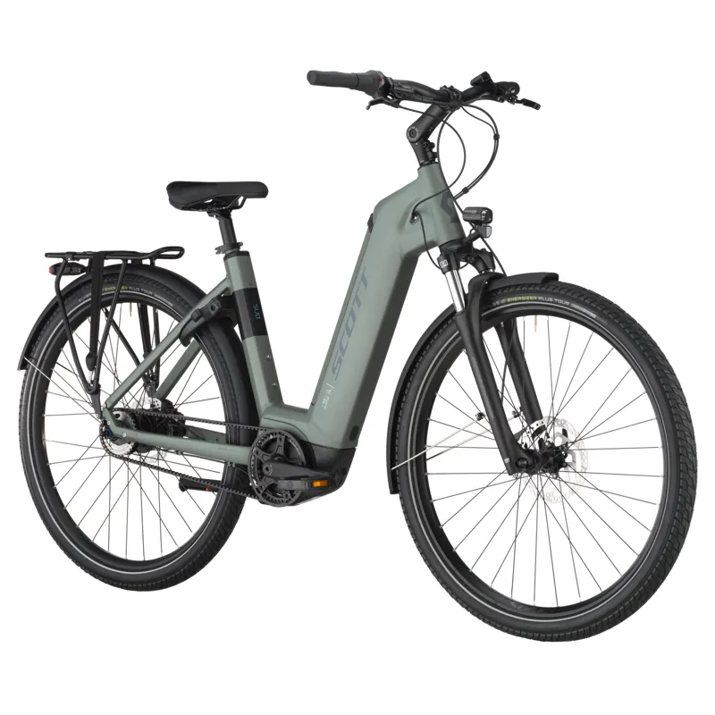 Scott Bike Sub 40 Belt Wave Electric Hybrid Bike 2025 in Highland Green-1