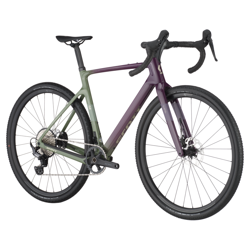 Scott Addict Gravel 40 Gravel Bike 2025 in Olivine green/blackberry purple-1