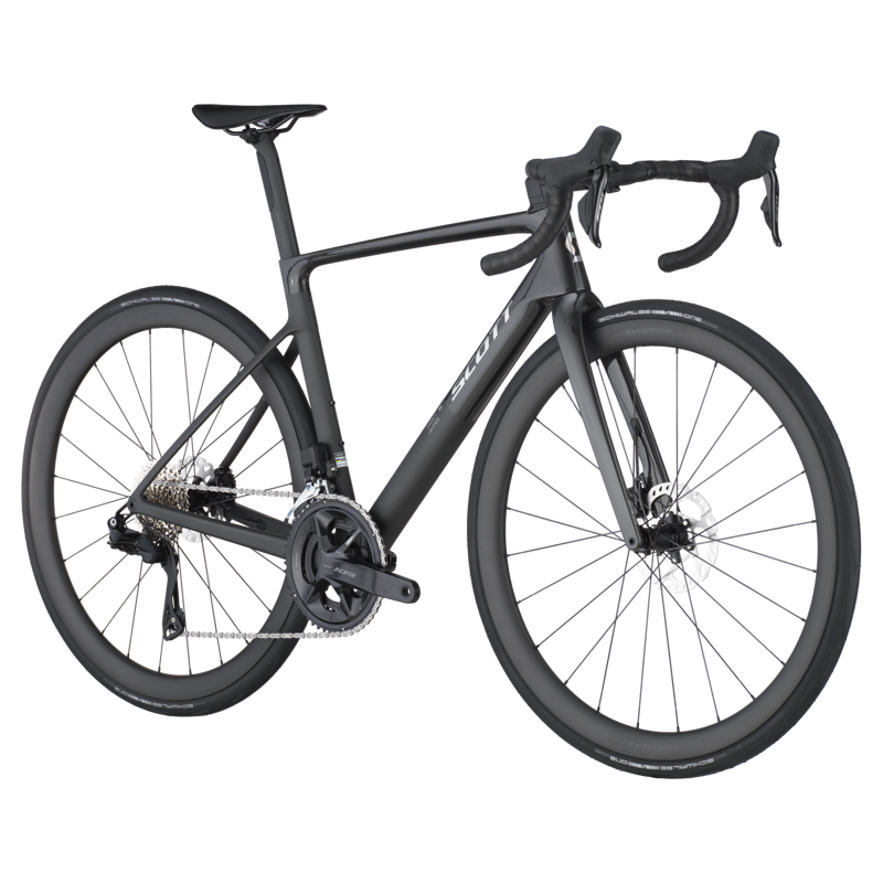 Scott Bike Addict RC 30 Carbon Road Bike 2025 in Carbon Black-1