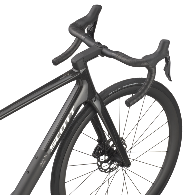 Scott Bike Addict RC 30 Carbon Road Bike 2025 in Carbon Black-2
