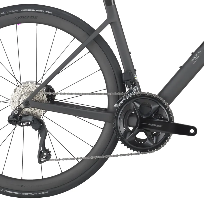 EX DISPLAY Scott Addict RC 30 Road Bike Medium 2026 in Carbon Black -4